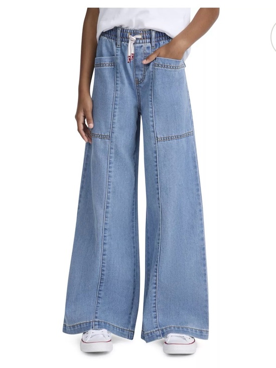 Levi's Other - Levi’s High Rise Baggy Pull On Wide Leg Big Girls Large ( 12-14) EUC
